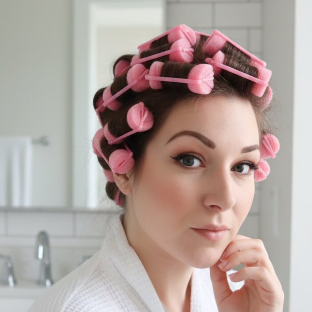 CVS Beauty 360 Soft Foam Hair Rollers 48 Pack Assorted Sizes NWT - Picture 6 of 7